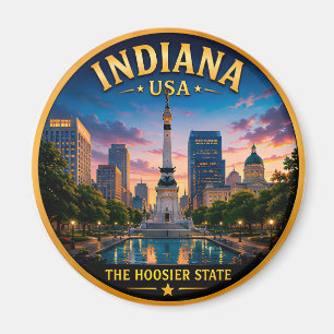 Indiana Hoosier State Midwest Stolz 🌻 Magnet