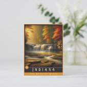 Indiana | Hyper-Realistisches Staat Postkarte (Stehend Vorderseite)