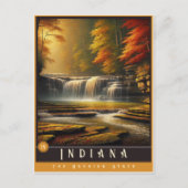 Indiana | Hyper-Realistisches Staat Postkarte (Vorderseite)