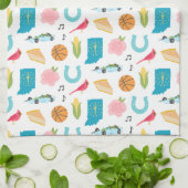 Indiana Icons Geschirrtuch (Gefaltet)