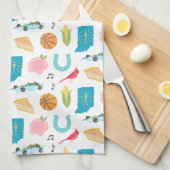 Indiana Icons Geschirrtuch (Viertel Falte)