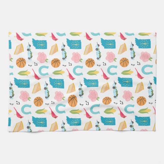 Indiana Icons Geschirrtuch (Horizontal)