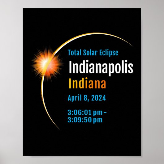 Indiana im Gesamtsolarausschnitt 2024 1 Poster (Vorne)