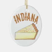 Indiana IN Hoosier Zucker-Pießereicreme Slice Keramik Ornament (Rechts)