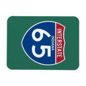 Indiana in I-65 Interstate Highway Shield - Magnet (Horizontal)