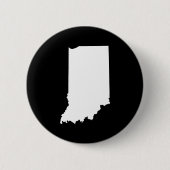 Indiana in Weiß und Schwarz Button (Vorderseite)