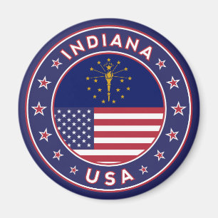 Indiana, Indiana-T - Shirt, Indiana-Aufkleber, Magnet