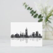 INDIANA, INDIANAPOLIS SKYLINE POSTKARTE (Stehend Vorderseite)