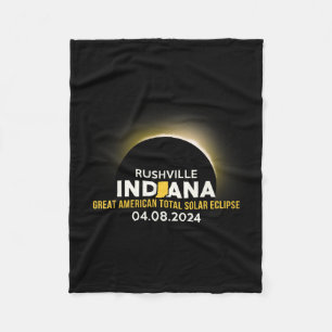 Indiana insgesamt Solar Eclipse 2024 Fleecedecke