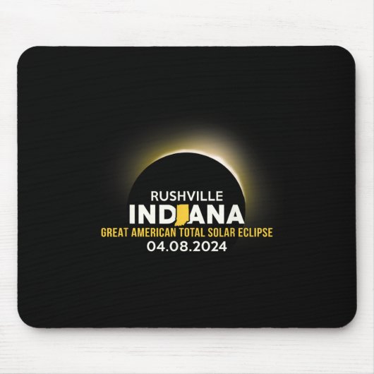 Indiana insgesamt Solar Eclipse 2024 Mousepad (Vorne)