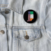 Indiana - Irisch-Amerikanische Flagge St. Patrick' Button (Beispiel)