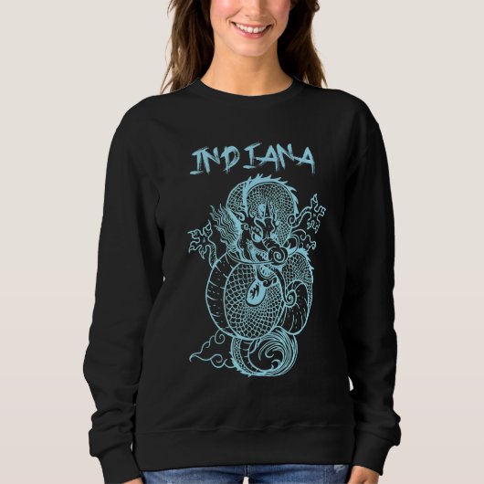Indiana japanischer Dragon Sweatshirt (Vorderseite)