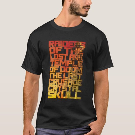 Indiana Jones Raiders der verlorenen Ark Movie Tit T-Shirt (Vorderseite)