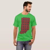 Indiana-Karo in Rot Oversize T-Shirt (Vorne ganz)