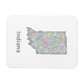 Indiana-Karte Magnet (Horizontal)