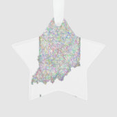 Indiana-Karte Ornament (Vorderseite)