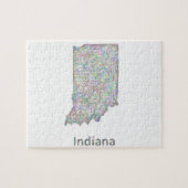 Indiana-Karte Puzzle (Horizontal)