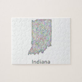 Indiana-Karte Puzzle