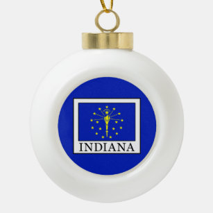 Indiana Keramik Kugel-Ornament