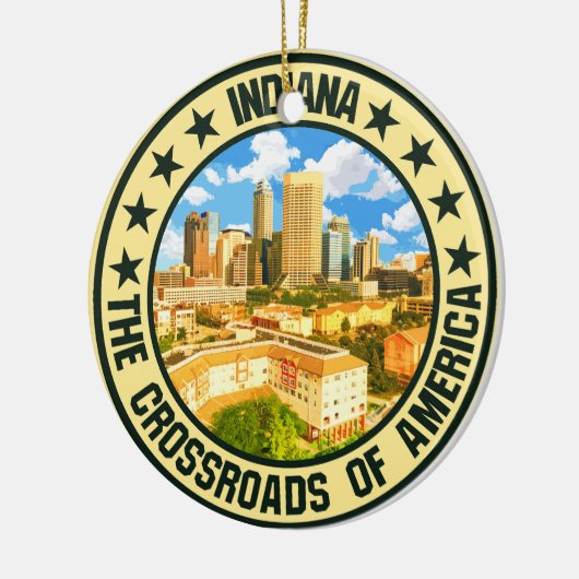 Indiana Keramik Ornament (Links)