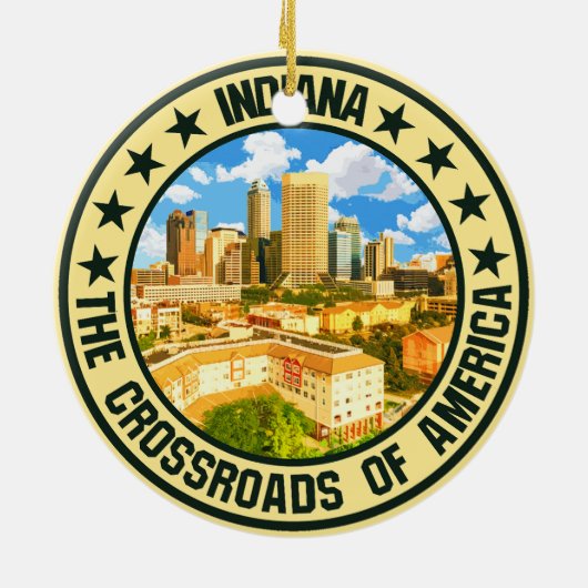 Indiana Keramik Ornament (Hinten)