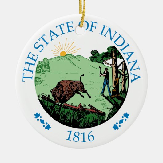 Indiana Keramik Ornament (Vorne)