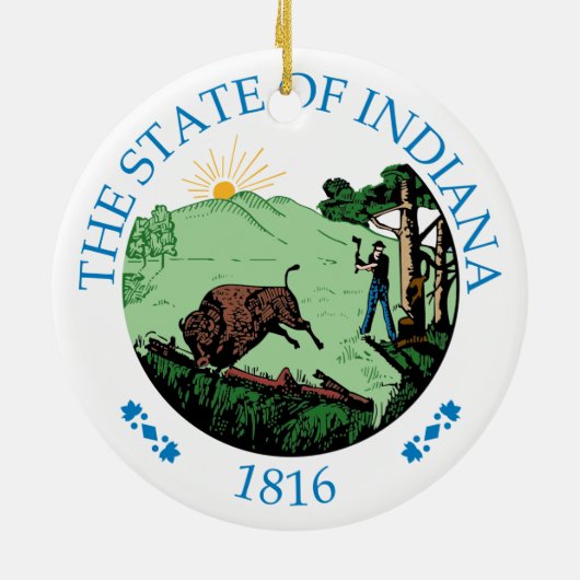 Indiana Keramik Ornament (Hinten)