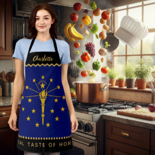 Indiana Koch Schürze, USA, Indiana Flag Schürze