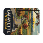 Indiana Lafayette Travel Magnet (Horizontal)