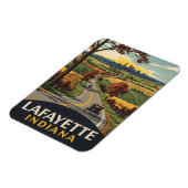 Indiana Lafayette Travel Magnet (Linke Seite)
