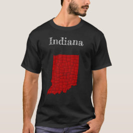 Indiana Landkreise & Interstates T-Shirt