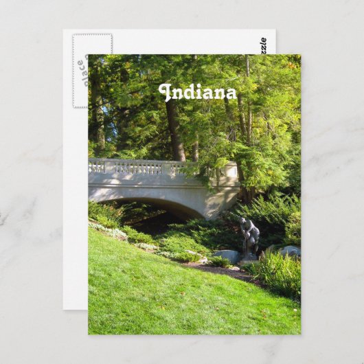 Indiana Landschaft Postkarte (Vorne/Hinten)