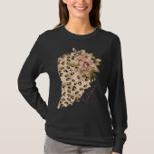 Indiana Leopard Pattern Map Leo State Of Indiana T-Shirt (Vorderseite)