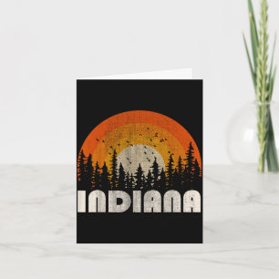 Indiana - lustige Natur Vintage Wandern 60er 70er  Karte