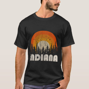 Indiana - lustige Natur Vintage-Wandern 60er 70er  T-Shirt