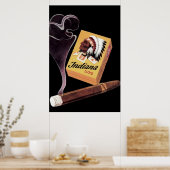 Indiana Lux Cigars Ad/Poster Poster (Küche)