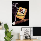 Indiana Lux Cigars Ad/Poster Poster (Heimbüro)
