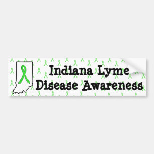 Indiana Lyme Disease Awareness Autoaufkleber