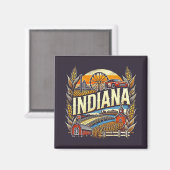 Indiana Magnet (Vorderseite/Rückseite)