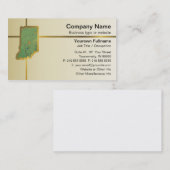 Indiana Map Business Card Visitenkarte (Vorne/Hinten)