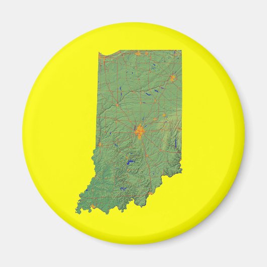 Indiana Map Magnet (Vorne)