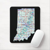 Indiana Map Mousepad (Mit Mouse)