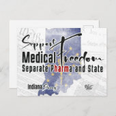 Indiana Medical Freedom 2. Edition Postkarte (Vorne/Hinten)