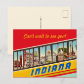 Indiana Message Postcard Postkarte (Vorne/Hinten)