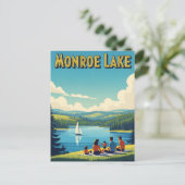 Indiana Monroe Lake Travel Postkarte (Stehend Vorderseite)