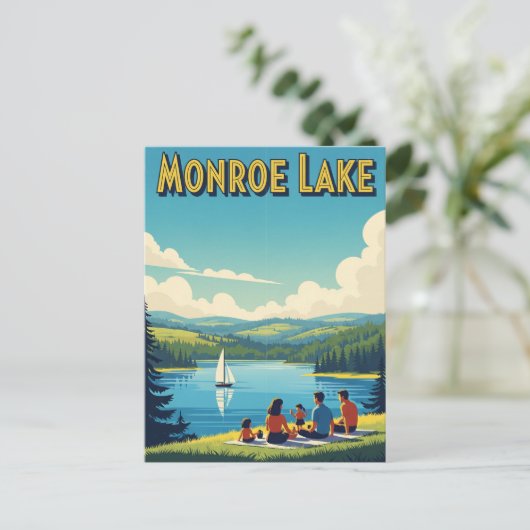 Indiana Monroe Lake Travel Postkarte (Stehend Vorderseite)