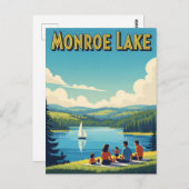 Indiana Monroe Lake Travel Postkarte (Vorne/Hinten)
