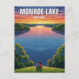 Indiana Monroe Lake Travel Postkarte