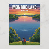Indiana Monroe Lake Travel Postkarte (Vorderseite)