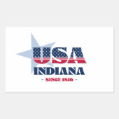 Indiana My Zuhause Staat Sticker (Vorderseite)